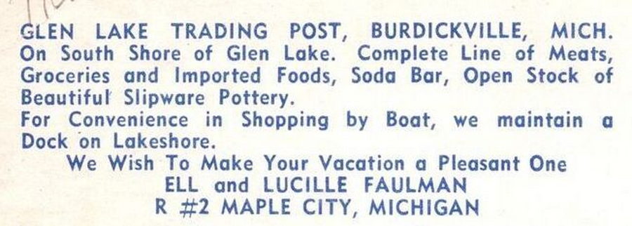 Glen Lake Trading Post - Vintage Motel (newer photo)